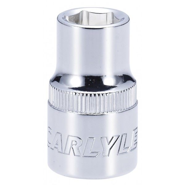 Carlyle Hand Tools Socket - Shallow - Metric Standard - 1/2in. Dr - 12 mm