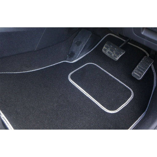 Tailored White Trim Carpet Mats Fiat Panda 06-12 06 07 08 09 10 11 12 UKB4C  - Dynamic Drive