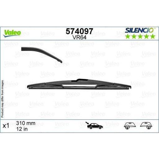 Valeo Rear Single Wiper Blades 574097 Automotive Part fits Kia Kia Sportage Sorento Valeo  - Dynamic Drive