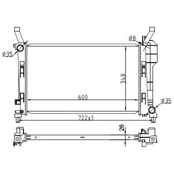 NRF Radiator 53106