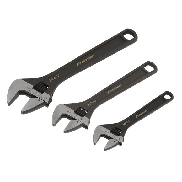 ADJUSTABLE WRENCH SET 3PC RUST RESISTANT Sealey  - Dynamic Drive