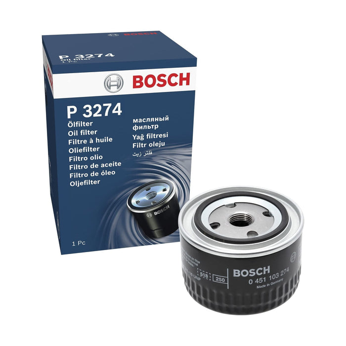 Genuine Bosch Car Oil Filter P3274 fits Lada Niva - 1.7 - 96-02 0451103274