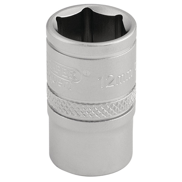 Draper 6 Point Metric Socket, 3/8" Sq. Dr., 12mm 16537 Draper  - Dynamic Drive