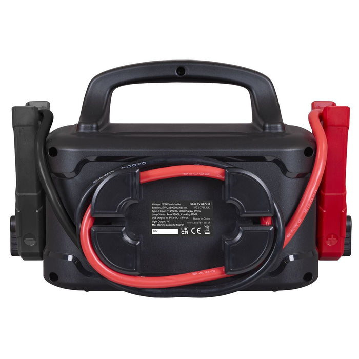 Sealey 3500A 12/24V Lithium Jump Starter Power Pack SL36S Sealey  - Dynamic Drive