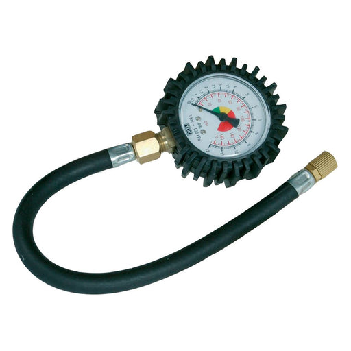 Silverline Tyre Dial Gauge 0 - 100psi (0 - 10bar) Silverline  - Dynamic Drive