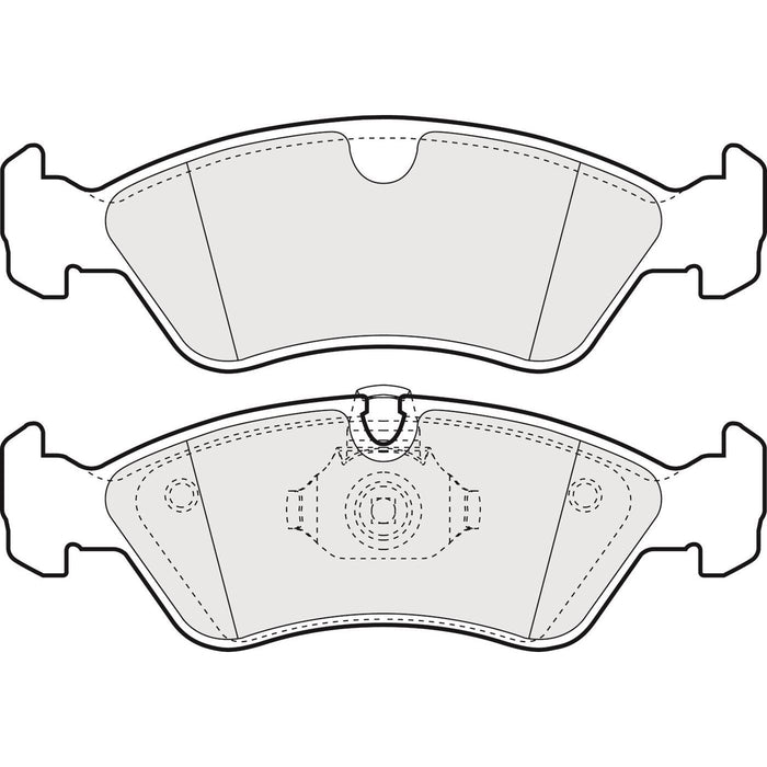 Genuine APEC Front Brake Discs & Pads Set Vented for Opel Calibra