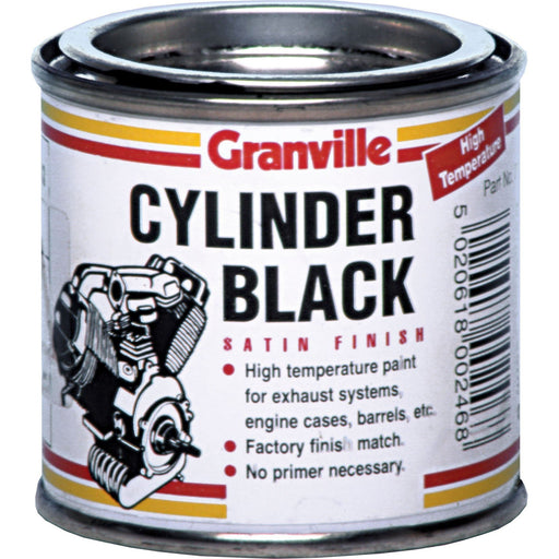 Granville High Temperature Cylinder Paint - Black Satin - 100ml Granville  - Dynamic Drive