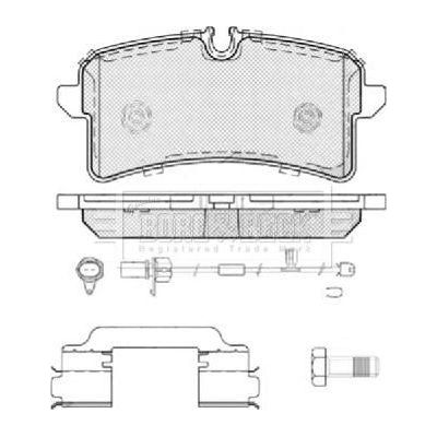 Genuine Borg & Beck Rear Brake Pads fits Audi A8 Quattro 4H_ 0212 BBP2449 Borg & Beck  - Dynamic Drive