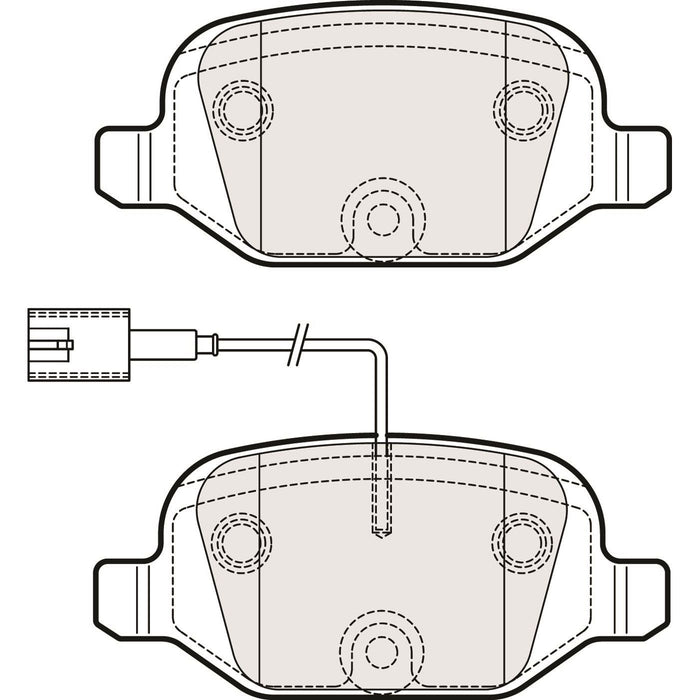 Apec Brake Pads Rear Fits Abarth 500 595 695 Fiat