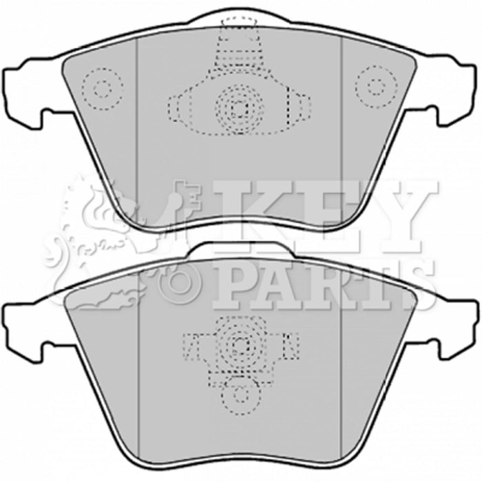 Genuine Key Parts KBP1903 Front Brake Pads-Includes Wear Indicators (Ate-Teves)