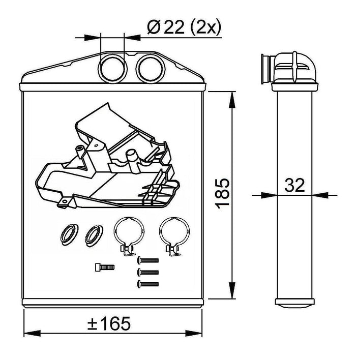 NRF Heater Radiator 54275