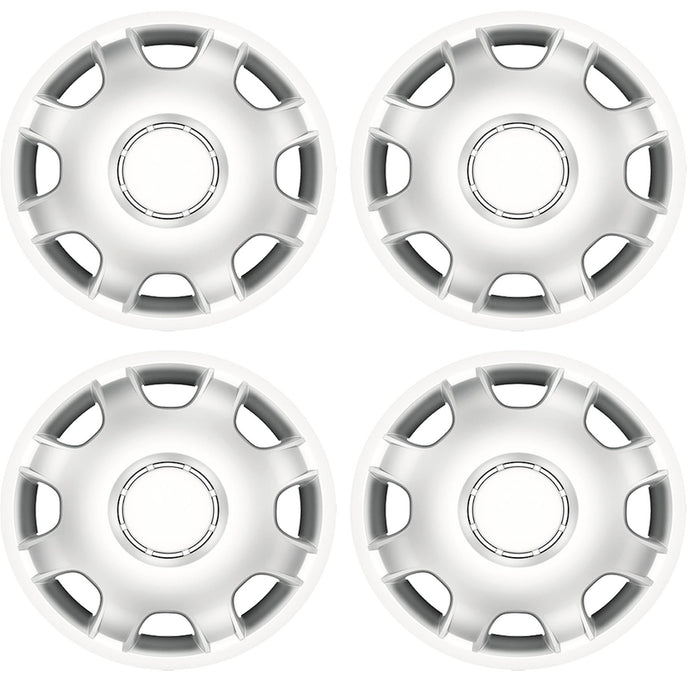 4x Silver 15" Inch Deep Dish Van Wheel Trims Hub Caps For Vauxhall Movano UKB4C  - Dynamic Drive