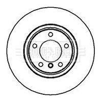 Genuine Borg & Beck Brake Disc Pair fits BMW 728i730i735i [E38] front BBD5155 Borg & Beck  - Dynamic Drive