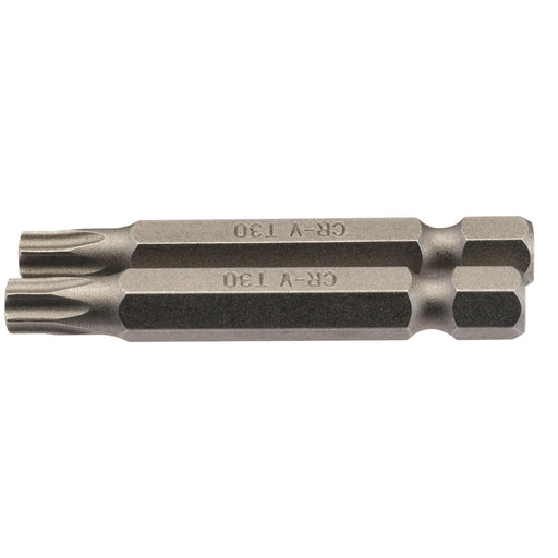 Draper TX-STAR Insert Bit, 1/4" Hex, 50mm Long, T30 (Pack of 2) Draper  - Dynamic Drive