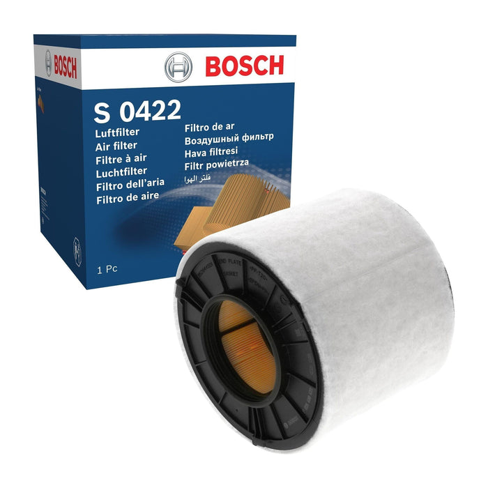 Bosch Car Air Filter S0422 fits Audi Q5 Quattro 40 TDi|TDi - 2.0 - 16- F02640042