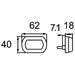 Hella Tail Light Shapeline Tech Small LED 24/12V 2SA 013 323-021 Hella  - Dynamic Drive