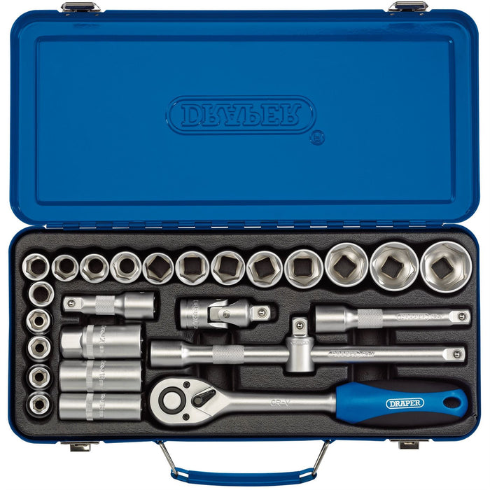 Draper Metric Socket Set, 1/2" Sq. Dr. (26 Piece) 16368