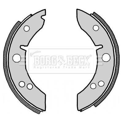 Genuine Borg & Beck Brake Shoes fits Morris Minor BBS6154