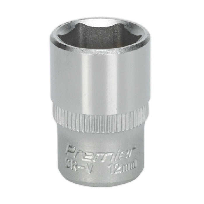 Sealey WallDrive Socket 12mm 1/4"Sq Drive S1412