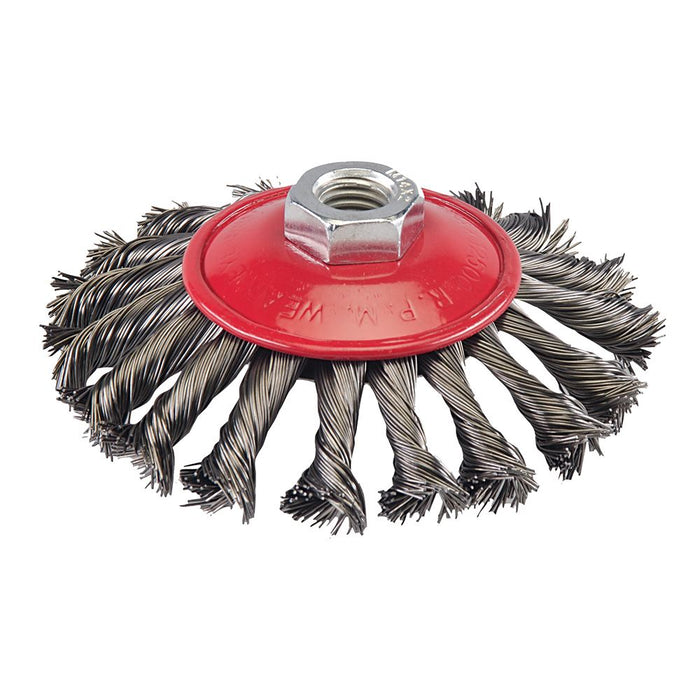 Silverline Steel Twist-Knot Brush 115mm Silverline  - Dynamic Drive