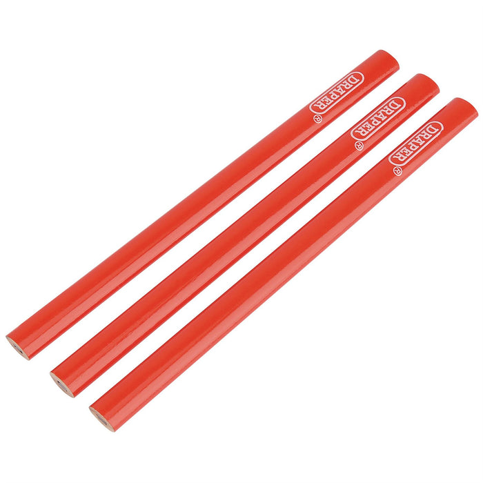 Draper Carpenter's Pencils, 174mm (Pack of 3) 34180 Draper  - Dynamic Drive