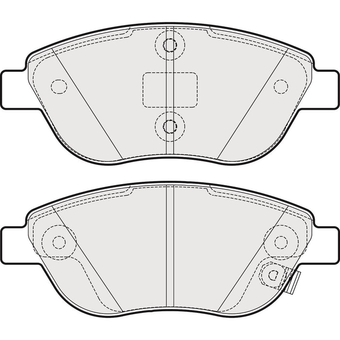 Apec Brake Pads Front Fits Fiat 500L