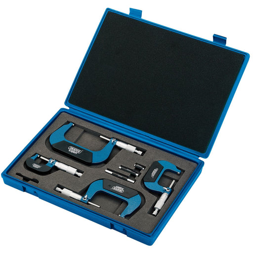 Draper Metric External Micrometer Set (4 Piece) 46607 Draper  - Dynamic Drive