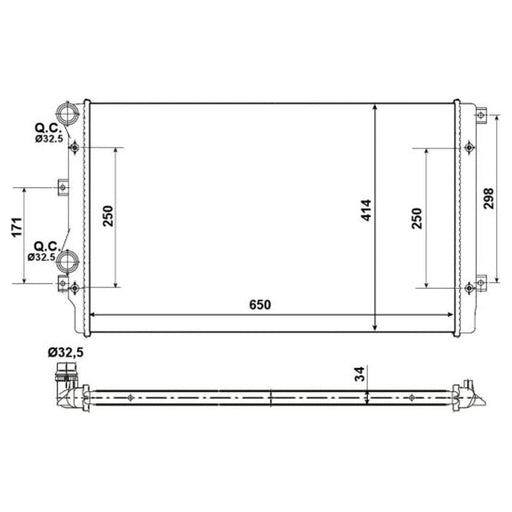 NRF Radiator 53406A NRF  - Dynamic Drive