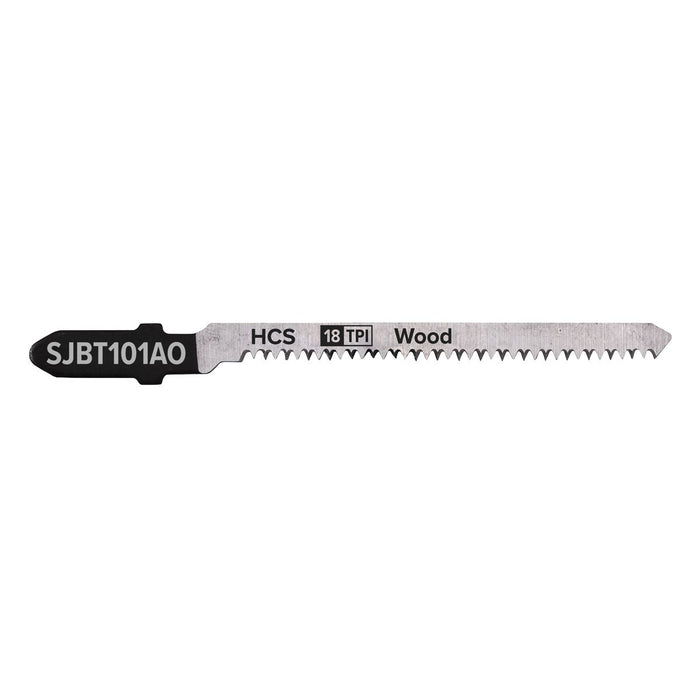 Sealey Jigsaw Blade Hard Wood 83mm 18tpi Pack of 5 SJBT101AO