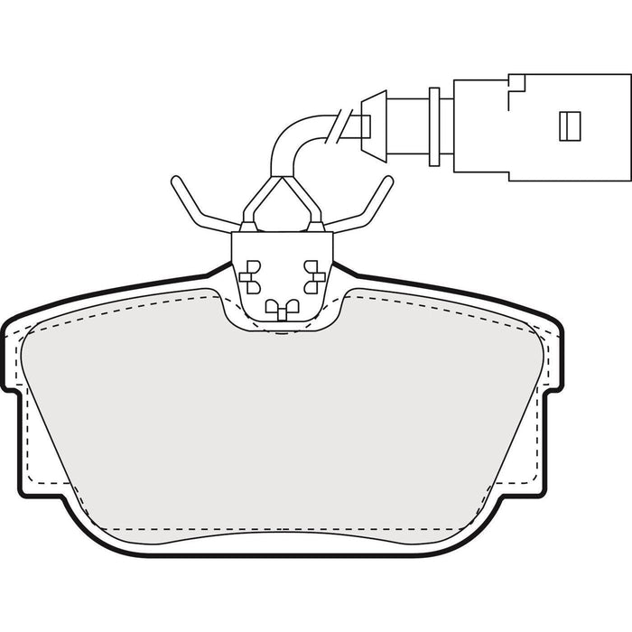 Apec Brake Pads Rear Fits Ford Galaxy Seat Alhambra VW Caravelle Sharan Transport