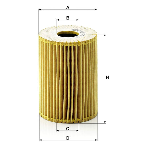 Genuine Mann Oil Filter for Vauxhall Movano II 04-> HU825X Mann & Hummel  - Dynamic Drive