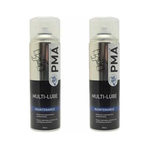 2 x PMA Multi-Lube, Penetrating & Dismantling Lubricant Fluid Spray 500ml MLUBE PMA  - Dynamic Drive