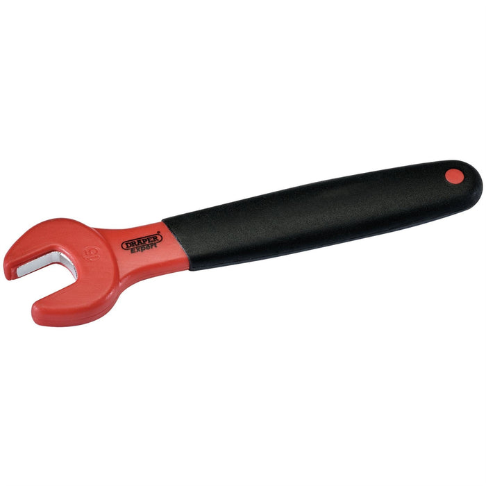 Draper VDE Approved Fully Insulated Open End Spanner, 15mm 99473 Draper  - Dynamic Drive