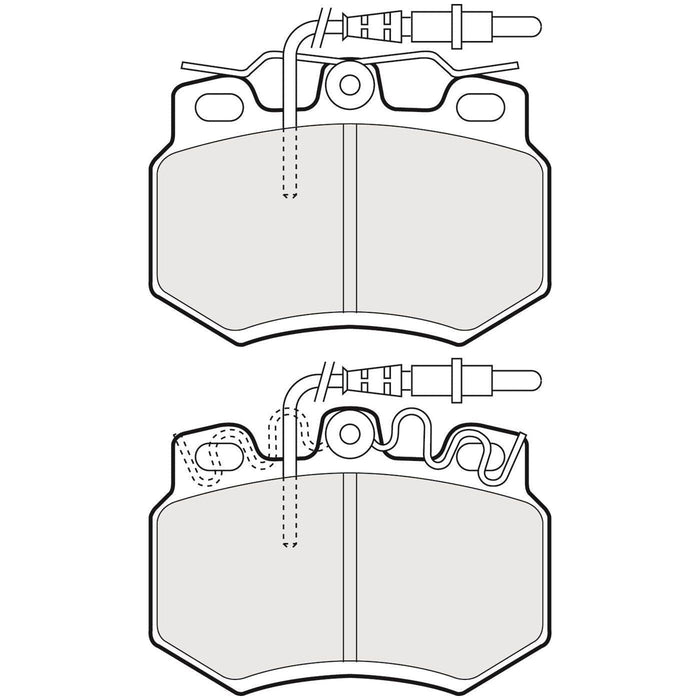 Apec Brake Pads Front Fits Citroen C15 Visa