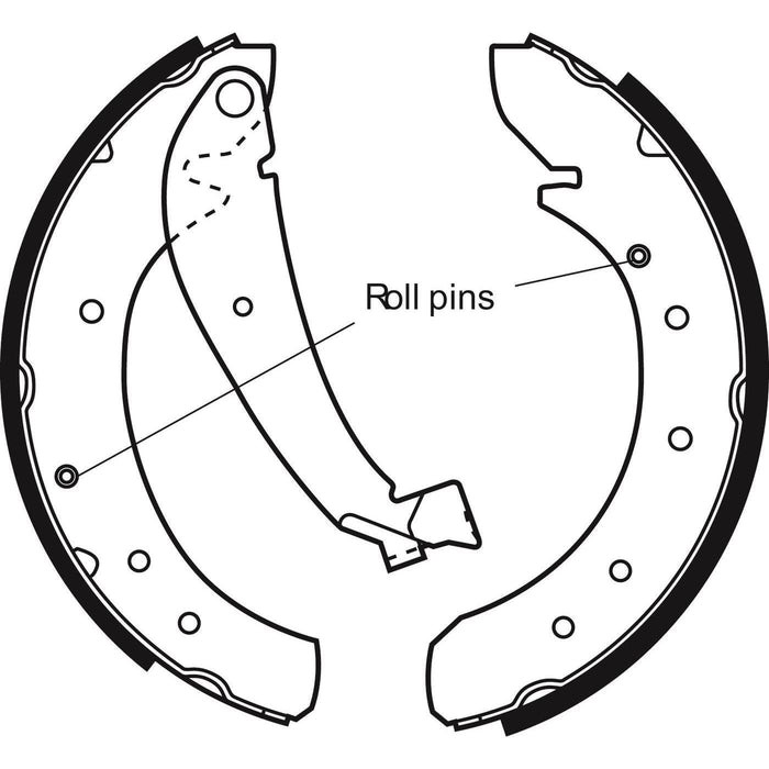 Apec Brake Shoe Rear Fits Citroen Dispatch Relay Fiat Ducato Scudo Peugeot Boxer