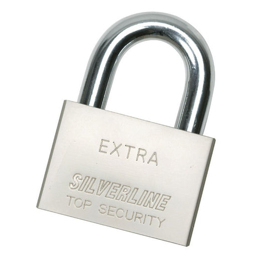 Silverline Steel Padlock 40mm Silverline  - Dynamic Drive