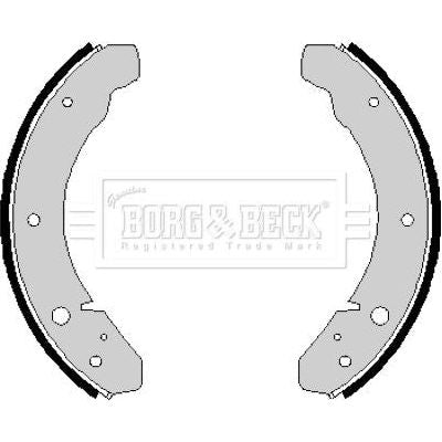 Genuine Borg & Beck Brake Shoes fits Porsche BBS6141 Borg & Beck  - Dynamic Drive