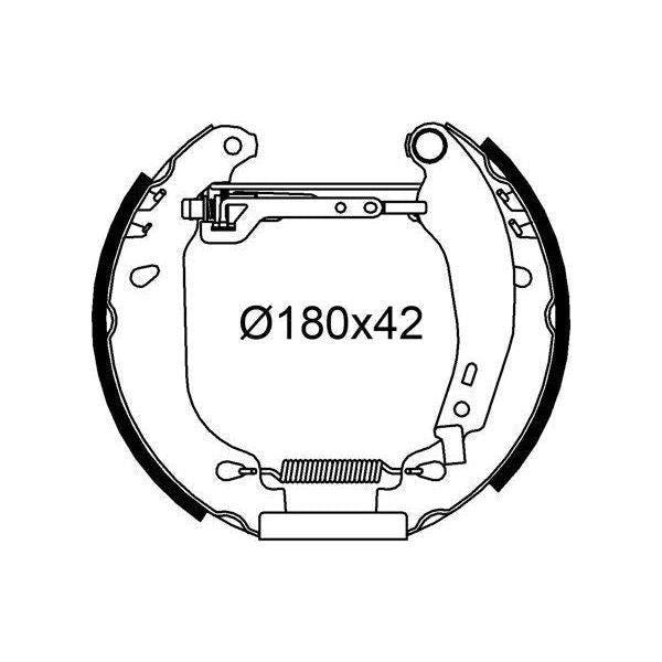 Valeo Drum Brake Fast Fit Kit 554979 Automotive Part fits Renault Valeo  - Dynamic Drive