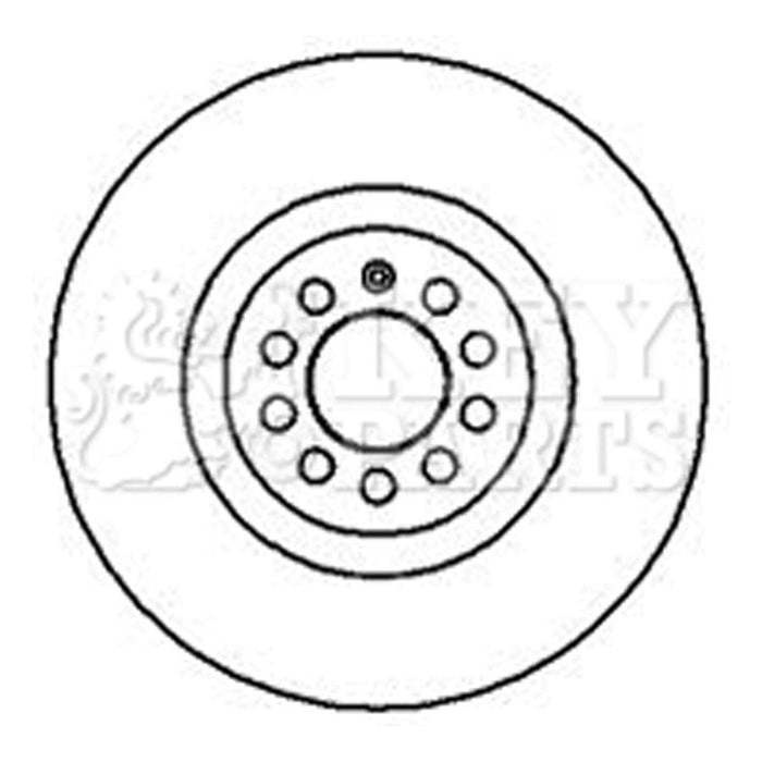 Genuine Key Parts KBD4128 Brake Disc Pair (Front)