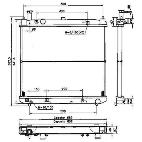 NRF Radiator 52231