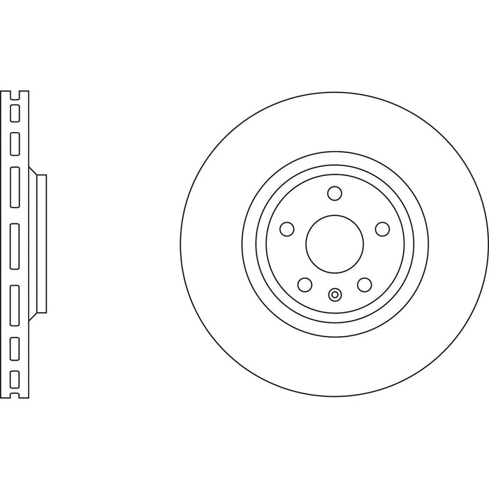 Genuine APEC Front Brake Discs & Pads Set Vented for Audi TT