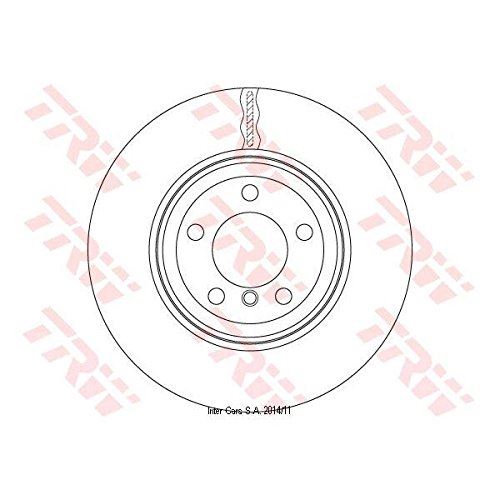 Genuine TRW Brake Disc (Pair) DF6471 TRW  - Dynamic Drive