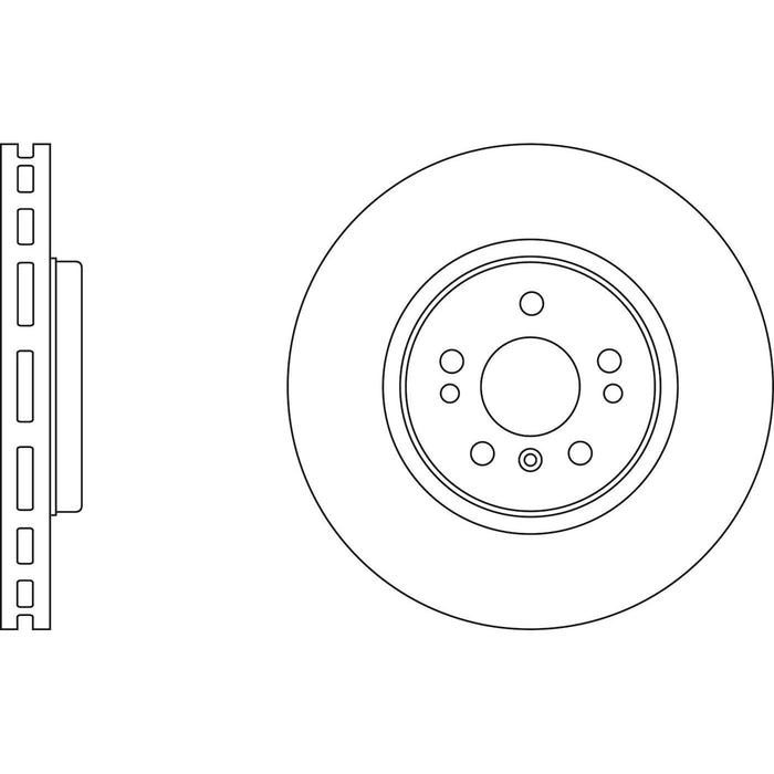 Genuine APEC Front Brake Discs & Pads Set Vented for Mercedes-Benz R-Class