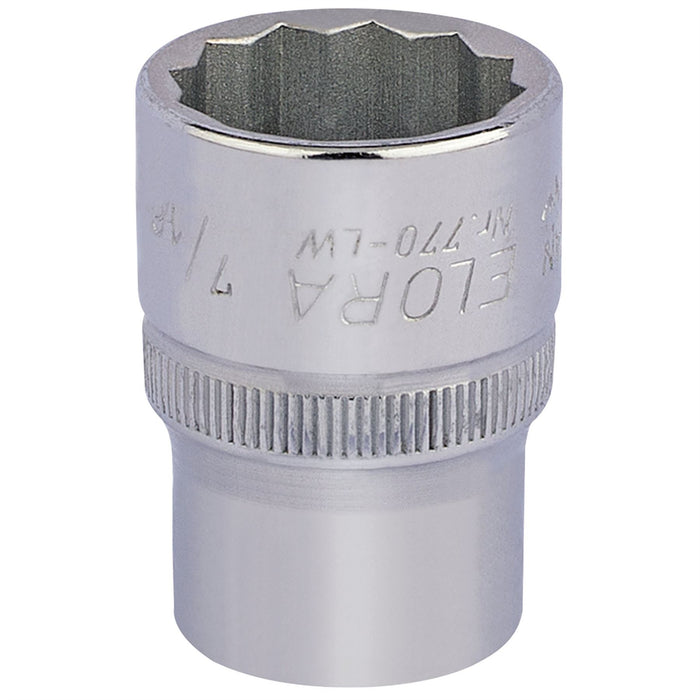 Draper Elora Whitworth Bi-Hexagon Socket, 1/2" Sq. Dr., 7/16" 24848