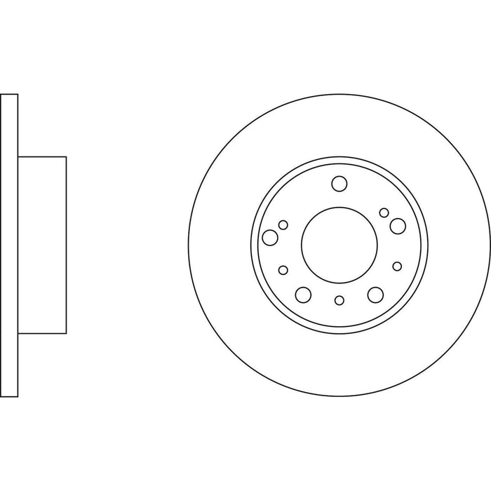 Apec Brake Disc Front Fits Citroen C25 Fiat Ducato Peugeot J5/Express Talbot Exp