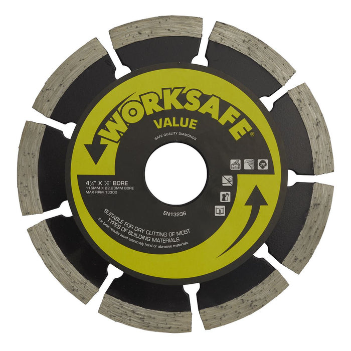 Sealey ï115 x22mm Value Diamond Blade WDV115