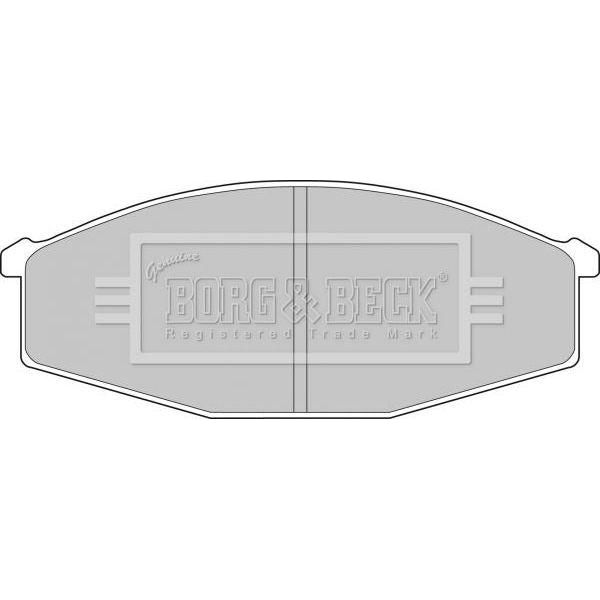 Genuine Borg & Beck Brake Pads fits Nissan Cabstar F23 9300 BBP1497 Borg & Beck  - Dynamic Drive