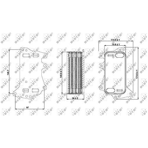 NRF Oil Cooler 31283