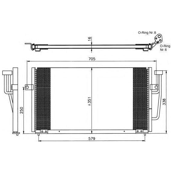 NRF Air Con Condenser fits Volvo S40 V40