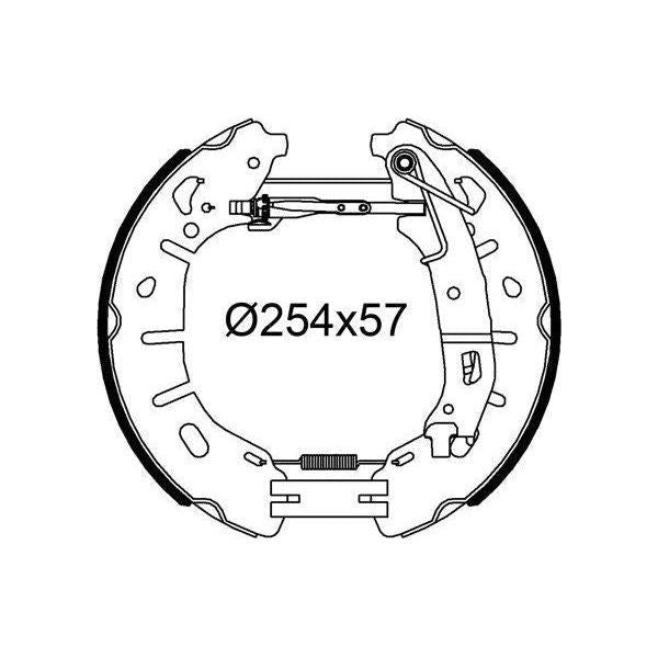 Valeo Drum Brake Fast Fit Kit 554960 Automotive Part fits Fiat Valeo  - Dynamic Drive